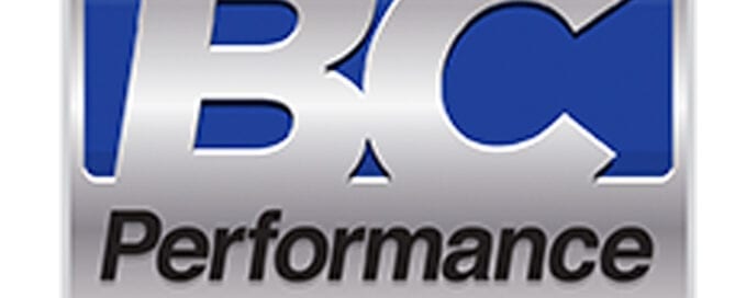 BC Performance logo with blue and silver accents