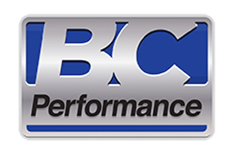 BC Performance logo with blue and silver accents